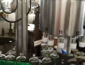 12頭高**全自動灌裝機，塑料蓋自動提升理蓋掛蓋機